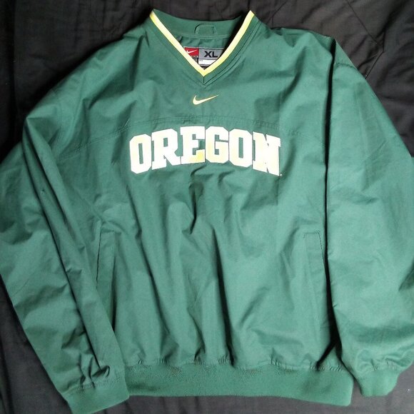 Vintage Nike Mid Swoosh Oregon Ducks Pullover Windbreaker Jacket Travis Scott - Picture 2 of 7